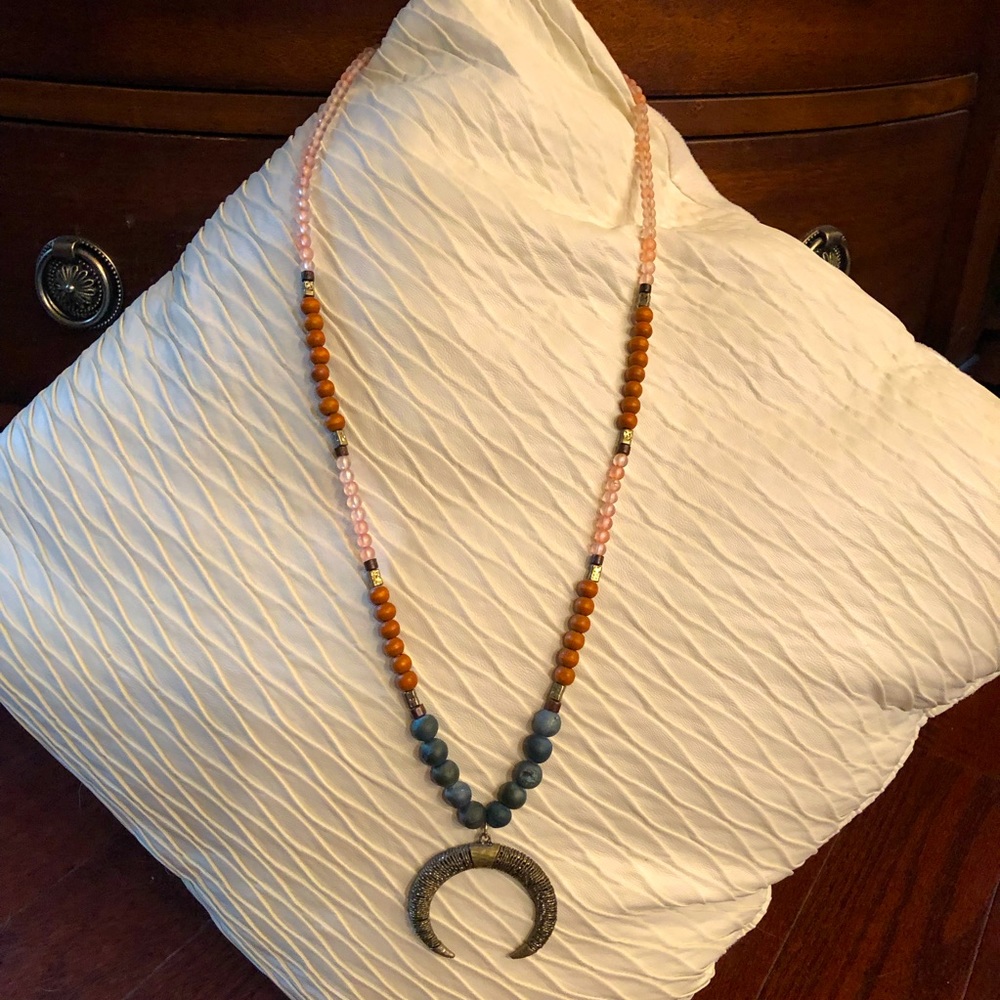 Long beaded necklace